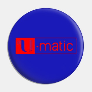 U-matic 3/4 inch video tape red logo Umatic Pin