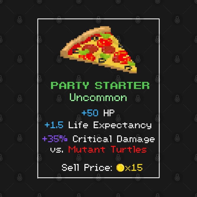 Party Starter Pizza Slice Common RPG Loot by LegitHooligan