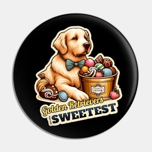 Confectioner Golden Retriever Pin