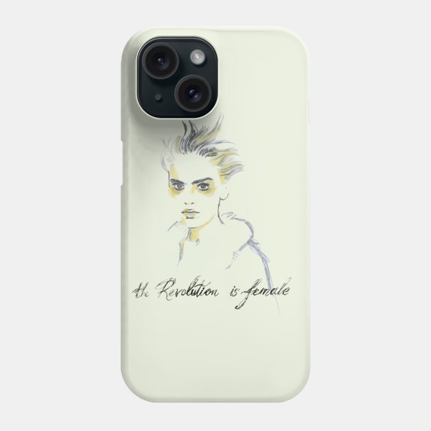 The Revolution is Female. Phone Case by FanitsaArt