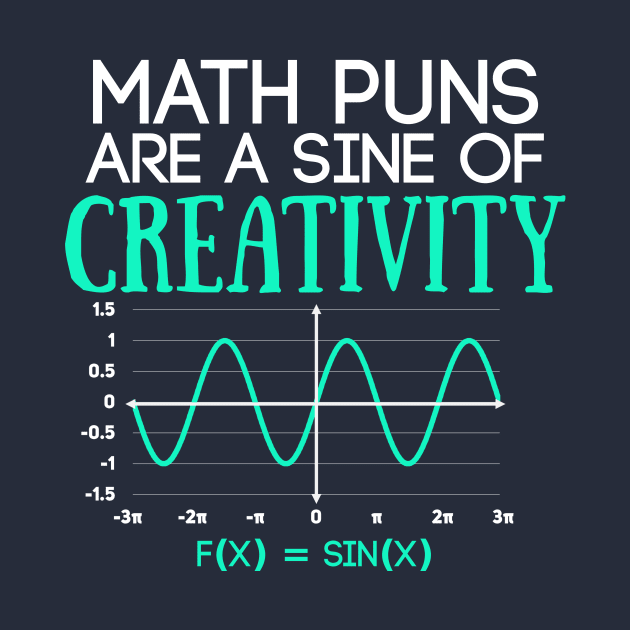 Math Puns Are Sine of Creativity Funny Math Teacher by Science_is_Fun