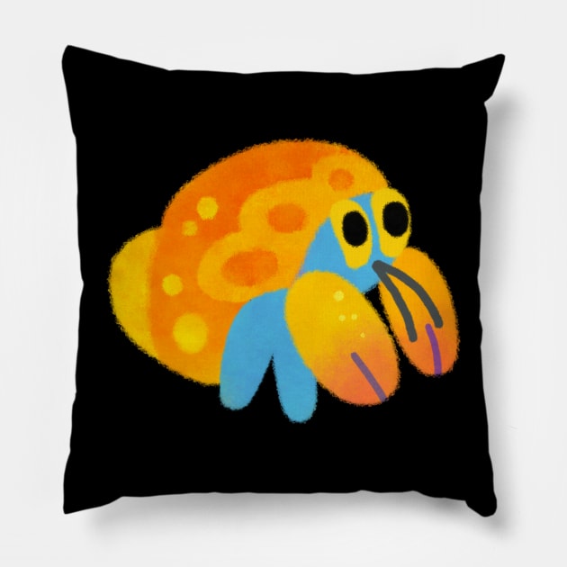 Hermit crab Pillow by pikaole
