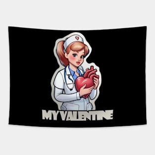 Nursing is my Valentine Tapestry