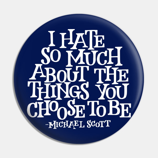 I Hate So Much Pin by polliadesign