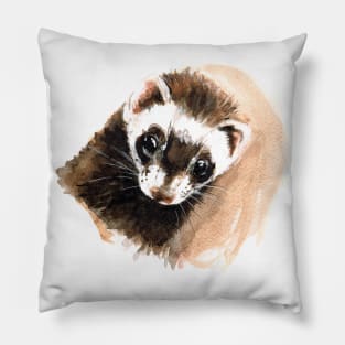 Ferret portrait Pillow