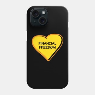FINANCIAL FREEDOM vision board Phone Case