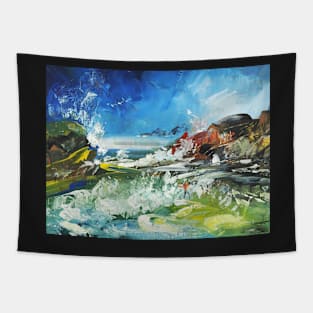 Abstract Landscape Surf 204 Tapestry