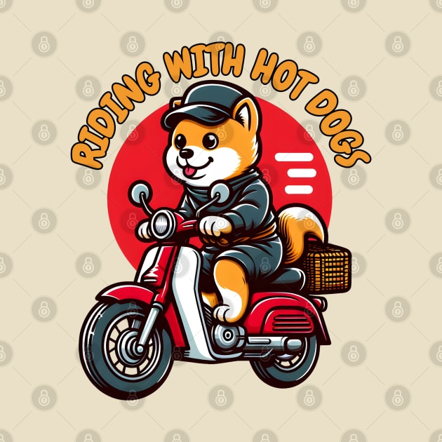 Puppy biking by Japanese Fever