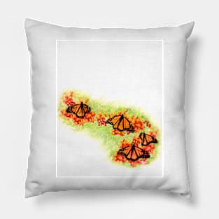 Monarch Butterflies Pillow