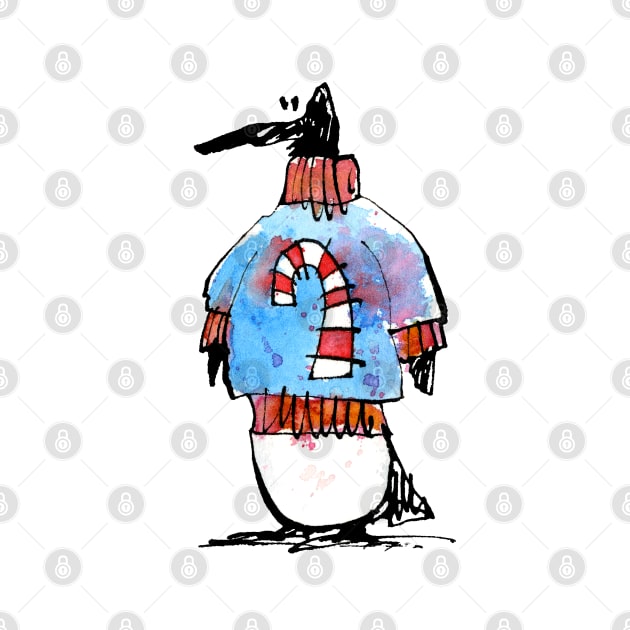 Christmas Penguin by The Happiness of Art