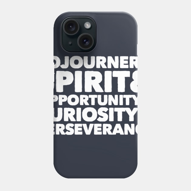 Sojourner & Spirit & Opportunity & Curiosity & Perseverance Phone Case by Tdjacks1