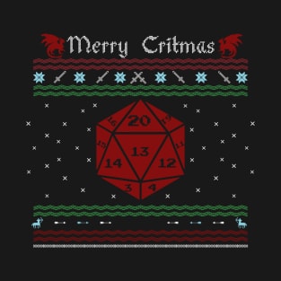D20 - Merry Critmas! T-Shirt