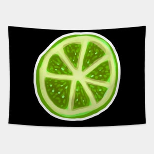 Lime Slice Tapestry