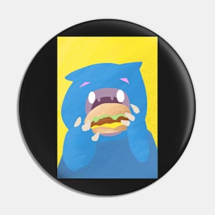 Cheeseburger Monster Pin