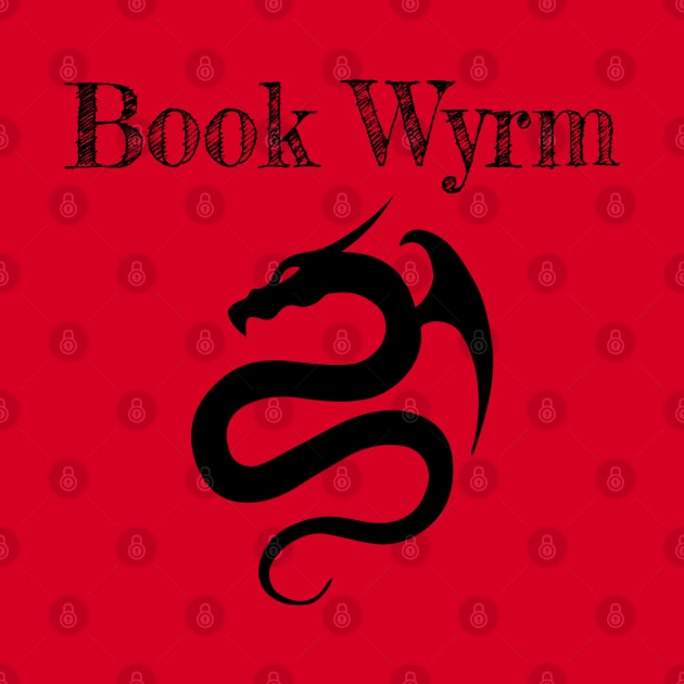 Bookwyrm (Black Text) by The Bookwyrm's Hoard