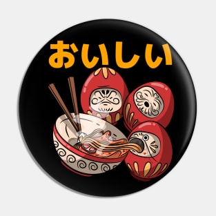 Kawaii Ramen Daruma Dolls Pin