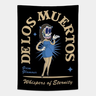 Dia De Los Muertos Lady Skull Tapestry