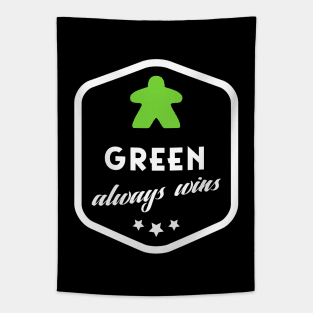 Green Always Wins Meeple Board Games Meeples and Roleplaying Addict - Tabletop RPG Vault Tapestry