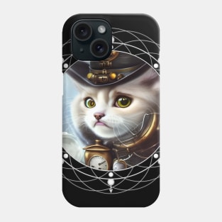 Cute little steampunk kitten Phone Case