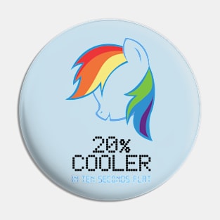 Rainbow Dash 20% Cooler (Dark) Pin