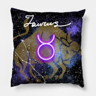 Taurus Bull Zodiac Sign Astrology Pillow