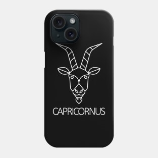 Capricornus Zodiac Sign - White Phone Case