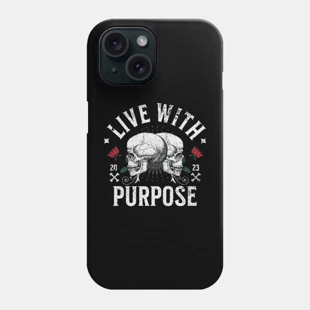 Unisex t-shirt, inspirational t-shirt, life purpose, self-reflection, empowerment, motivational, personal growth, purpose-driven Phone Case by Clinsh Online 