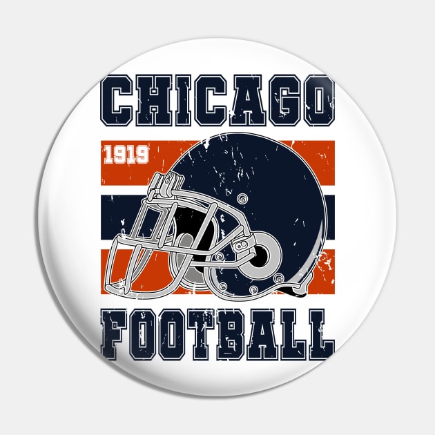 Chicago Retro Football Pin by Arestration