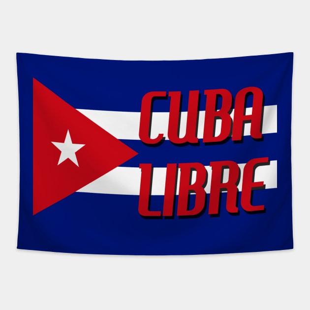 Cuba Libre Cuban Flag Tapestry by Scar