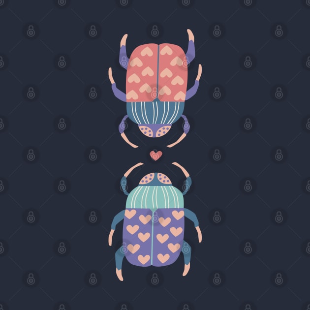 Love Bug Beetles by latheandquill