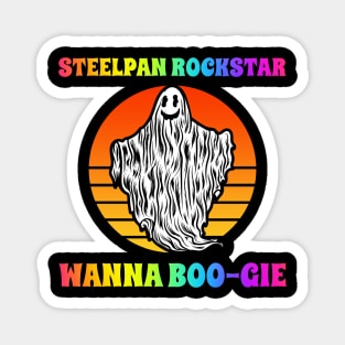 Steelpan Player Wanna Boogie Groovy Halloween Party Retro Vintage Magnet