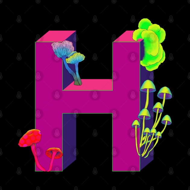 Monogram H neon by eveline