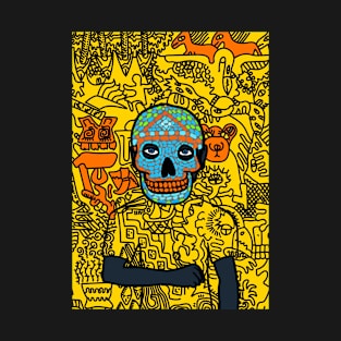 Dive into Mexican Vibes - A MaleMask NFT with MexicanEye Color and BlueItem T-Shirt