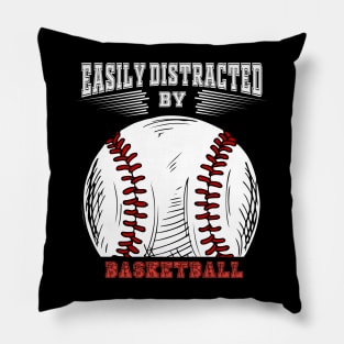 Easily Distracted by Dogs and Baseball Pillow