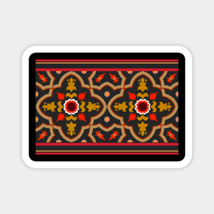 Ethnic geometric pattern Magnet
