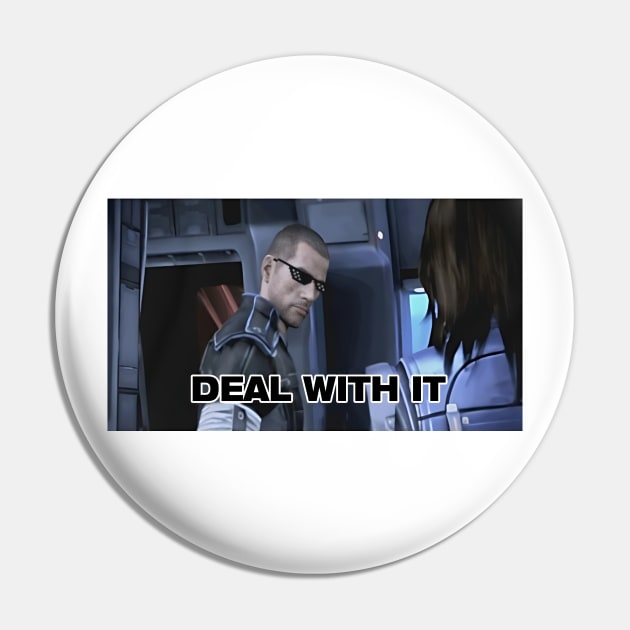 Deal With It Mass Effect 2 Garrus Vakarian Pin by Loweryo Judew