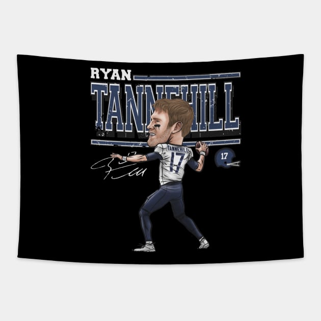 Ryan Tannehill Tennessee Cartoon Tapestry by Buya_Hamkac