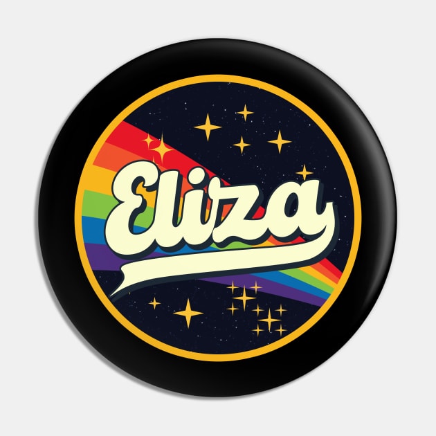 Eliza // Rainbow In Space Vintage Style Pin by LMW Art