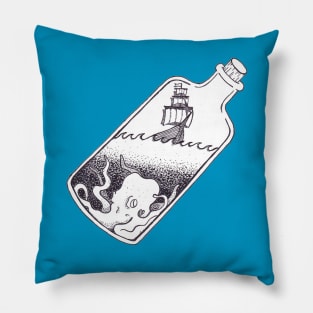 Ship in a bottle Pillow