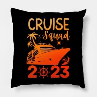 Family Cruise Squad 2023 Family Matching Group Squad Quote Pillow