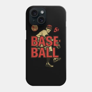 VINTAGE BASEBALL - THE BASEBALL TOPPS 1987 EXTRA Phone Case