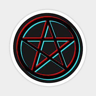 Glitch Motherland Fort Salem Pentagram Magnet