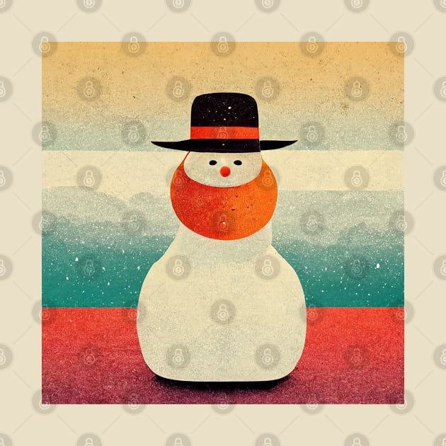 Snowman by Retro Travel Design
