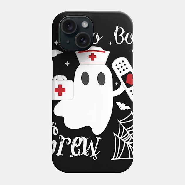 Boo Boo Crew Funny Ghost Nurse Halloween Costume Phone Case by Fowlerbg