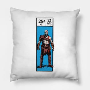 Comic book corner box - Kratos God of War fan art Pillow