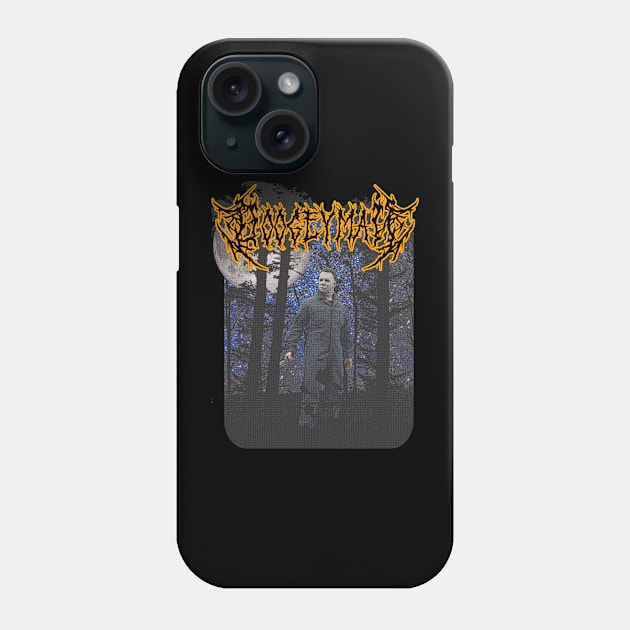 Black Metal Halloween Michael Myers Boogeyman Phone Case by red-leaf