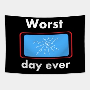 Worst day ever damaged smartphone Tapestry