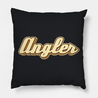 Angler typography Pillow