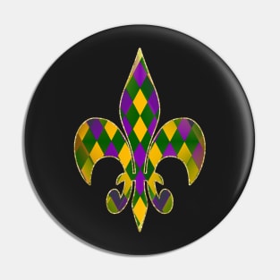 Harlequin Mardi Gras Pin