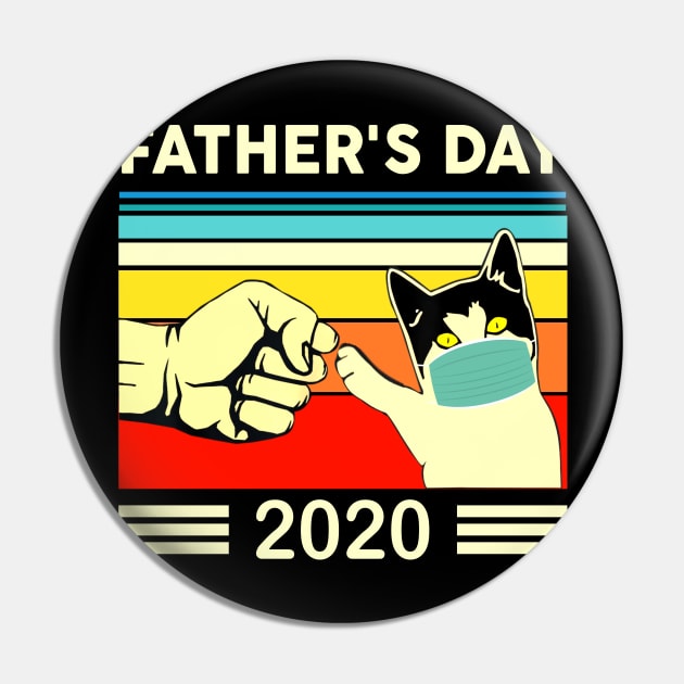 Father Day 2020 Daddy Funny Best Cat Dad Gift Pin by KiraT